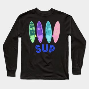 Cute Sup Colorful Paddleboards Long Sleeve T-Shirt